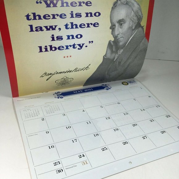 Founding Fathers 2020–2021 Calendar- Commemorative - Picture 8 of 12